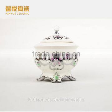 Hot Sale High Quality Golden Ashtrey, Bulk Ceramic Ashtray With Lid photo-2