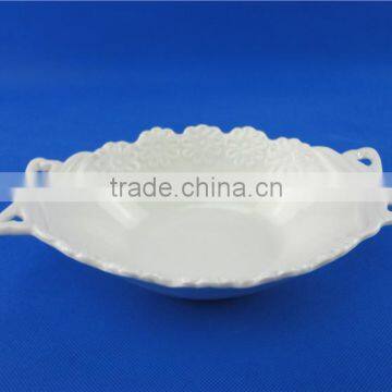 600ml Cheap White Large Ceramic Mixing Bowls Customized