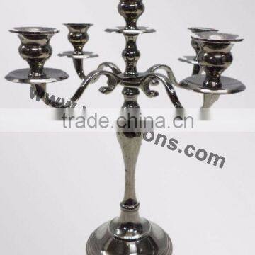 5 Arm Black Candelabra & Candle Holders Black Candelabras Sale photo-3