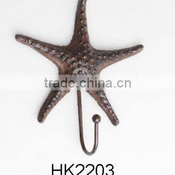 cast iron wall star hooks