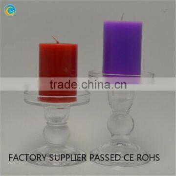 pillar candle holders glass pillar candle stand