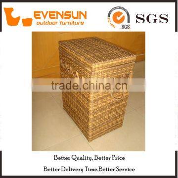 Delicate Cube Rattan Storage Box Outdoor Wicker Furniture