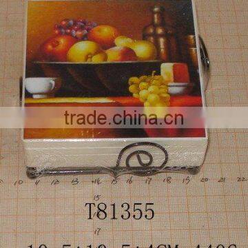 Ceramic coaster square shape set of 4pcs