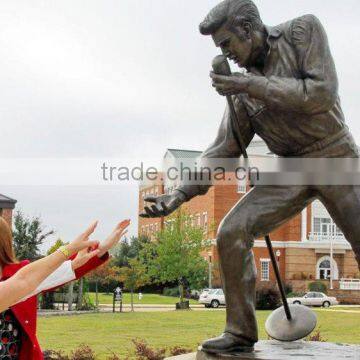 Large Outdoor Male Singer Bronze Sculpture Life Size Elvis Statue photo-4