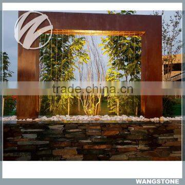 Corten Steel Outdoor Water Fountain/Water Curtain photo-3
