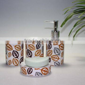 High Quality Leaf Ceramic Bathroom Accessory Set photo-2