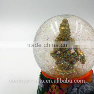 Custom Polyresin India Buddha Souvenir Snow Globe for Sale photo-6