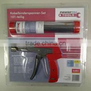 Cable tie cutting gun set