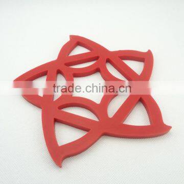 Five Star Shaped Anti-slip Silicone Table Mat Heat Resiatant Mat photo-4