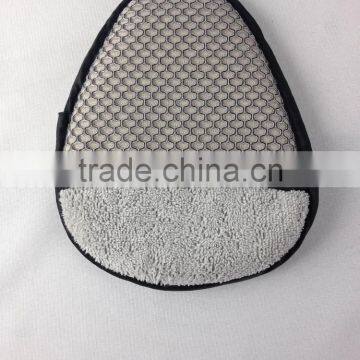 2015 Newest Double Sides Microfiber Wheel Detailer Towel With Scrub Netting photo-2