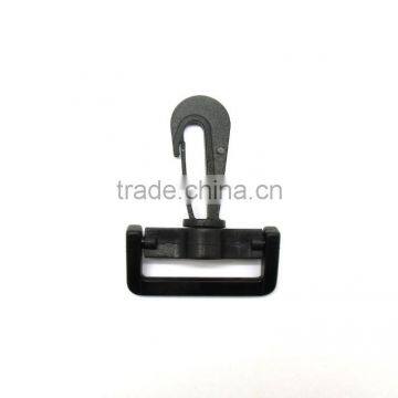 1.5" Plastic Swivel Hook, Black POM Plastic Hook, Plastic Swivel Snap Hook For Bag/Belt/Camera Strap