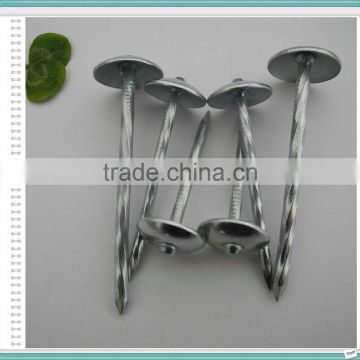 9G Galvanized Umbrella Head Roofing Nail with Mushroom Head