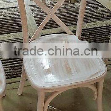 High Back Chair Wooden Cross Back Dining Chairs photo-4