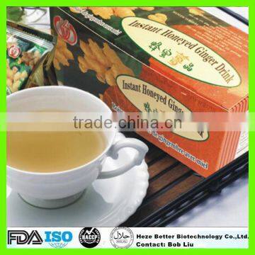 FDA approved Instant Honey Ginger Tea, Herbal Ginger Tea with Honey, Lemon Ginger Tea