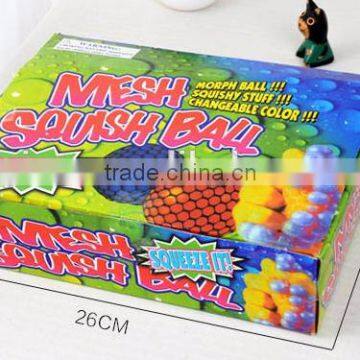 Squishy Color Changing Mesh Stress Ball Grape Stress BallBead Rubber Vent Hand Wrist Toy Mesh photo-5