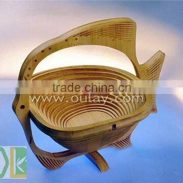Animal Shape Bamboo Folding Fruit Basket photo-2