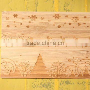 bamboo wood Christmas / Birthday greeting cards