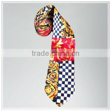 2014 Fashionable design digital printing 100% silk tie