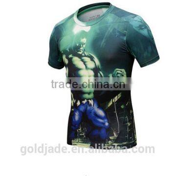 2015 Factory High Quality Sublimation Compression Shirt Men photo-5