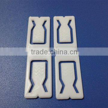 High Quality Square PS White Plastic Shirt Clip Wholesale