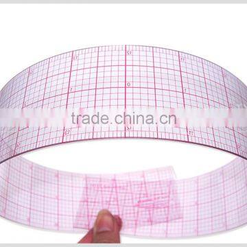 2"*24" Straight Flexible 1.2mm Thickness Inch Plastic Garment Ruler for Fashion Design#8248 photo-5
