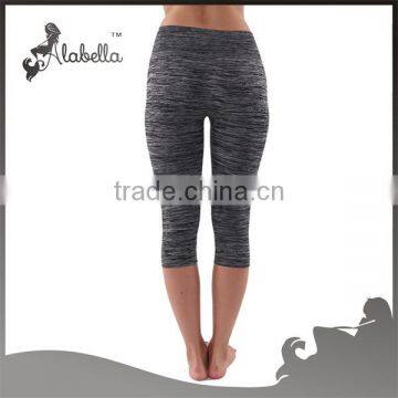 Women's Ombre Flexible Exercise Capri Pants photo-4