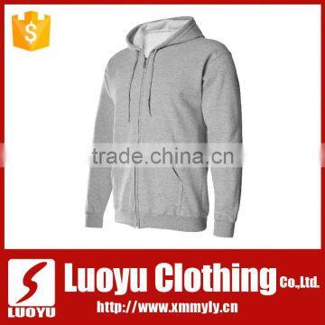 Wholesale Custom Grey Hoodies With Zip photo-2