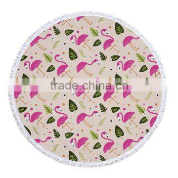 2017 Funny Adult&Kids Printed Velour Round Beach Towels With Tassels Wholesale photo-4