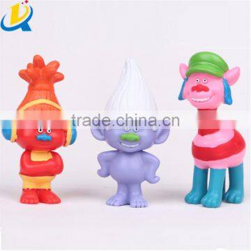 multi-color designs Christmas toys Trolls figure toys for kids