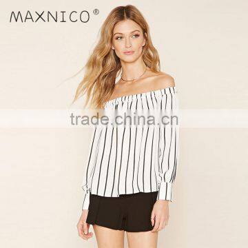 Maxnegio off shoulder top korean blouse for women summer 2017