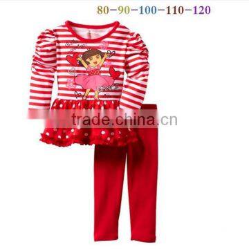 wholesale baby girls dora clothing sets cute and lovey girls outfits baby boutique clothes