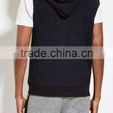 Slim Fit Casual Hoodie no Sleeve for Men photo-3