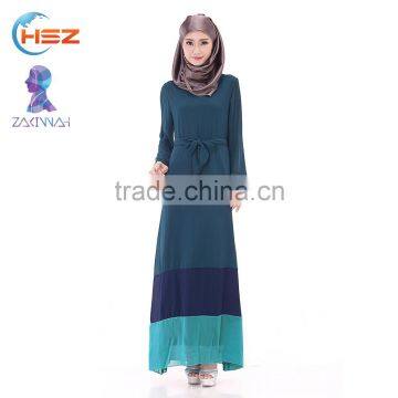 Zakiyyah 40655 New Design Dubai Abayas Online for Party Wear Wholesale Muslim Long Sleeve Maxi Dress photo-3