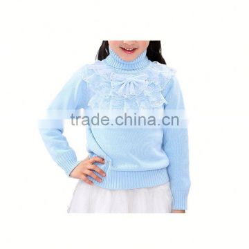 Pullover knitwear new fashion 2014 cotton knitted girls sweater