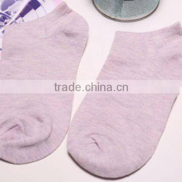 Zm40575b Factory Price Solid Color Women Socks Ladies Cotton Low-cut Liners Socks photo-4
