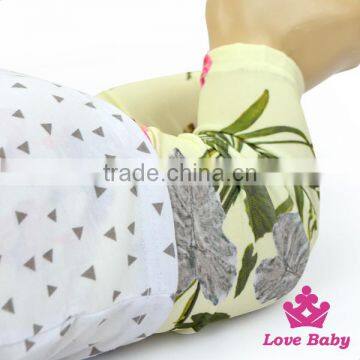 Triangle & Floral Print Outfits With Scarf Soft Touch Baby Clothing Set Factory Wholesale Little Girls Clothes photo-5