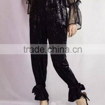 4657 Runwaylover High Waist Sexy New Design Cut Velvet Pant photo-4