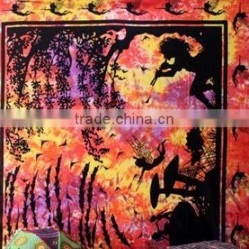 Hippie Tapestry Mandala Tapestry Wall Hanging Blue Colour photo-4