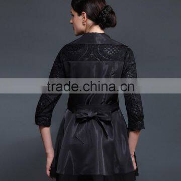 Fashion Style 2016 New Long Sleeve Autumn Lace Outwear Coat For Women