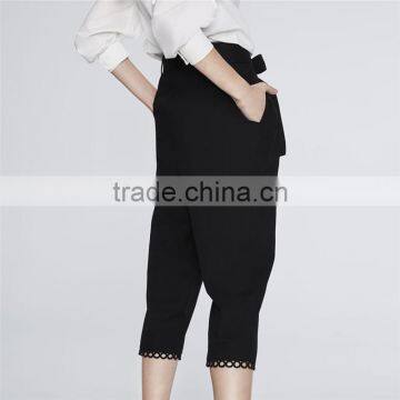 2017 Fashion Circle Hems 3 Quarter Length Ladies Casual Pants photo-2