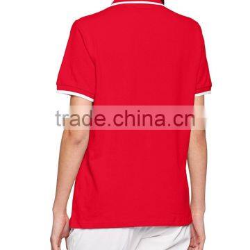 Women's Green,Yellow,Red Tipping Polo Golf Tee Shirt photo-2