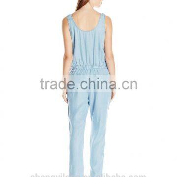 Women's Casual Sleeveless Tencel Dress Jumpsuit photo-2