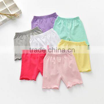 Wholesale soft comfy cotton girls safty shorts for summer