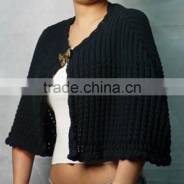 ladies' cape,ladies' shrug,fashion women's sweater