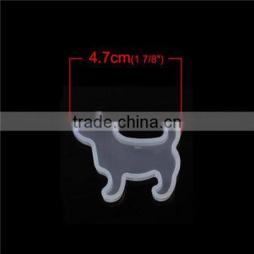 Silicone DIY Tools Resin Mold Dog Animal White 47mm x 38mm photo-2