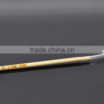 1 Pair Bamboo 100cm Circular Knitting Needle(US Size 1/ 2.25mm) photo-2