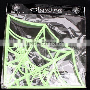 Halloween Glow in Dark Spider Web Luminous Party Decoration Spider Web photo-2