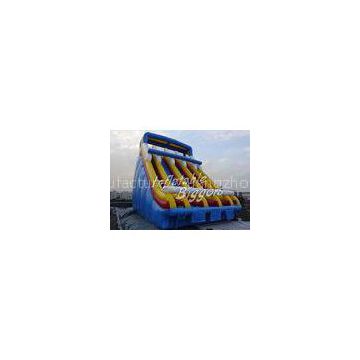 Waterproof Blue Inflatable Water Slide / Inflatable Water Pool For Home Kids