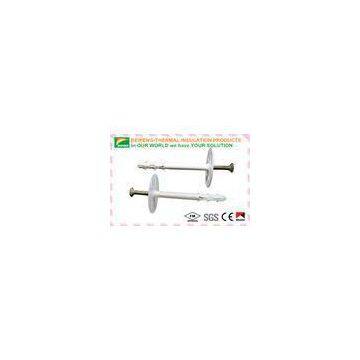 White Insulation Anchor 8mm * 82mm with galvanized steel screw and nylon disk