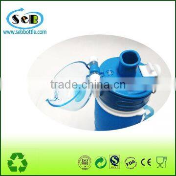 2016 Novelty Gifts Best Eco Friendly Small Silicon Squeeze Bottles Foldable Water Bottle With Flip Lid photo-2